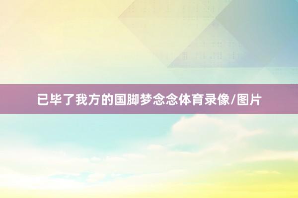 已毕了我方的国脚梦念念体育录像/图片