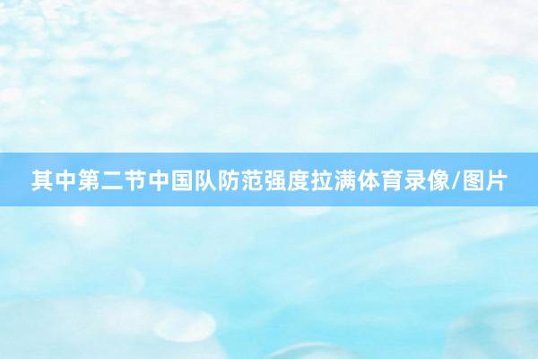 其中第二节中国队防范强度拉满体育录像/图片