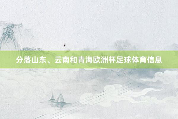 分落山东、云南和青海欧洲杯足球体育信息