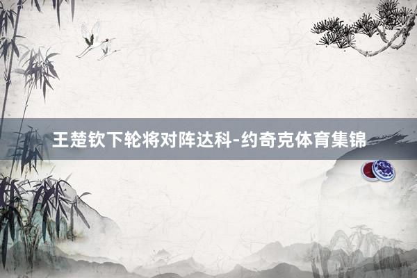 王楚钦下轮将对阵达科-约奇克体育集锦