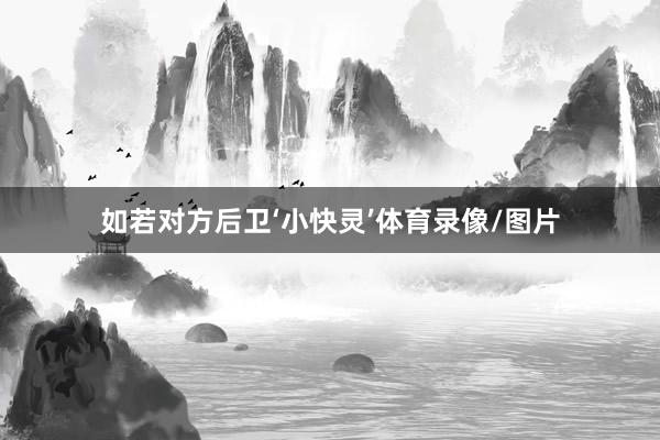 如若对方后卫‘小快灵’体育录像/图片