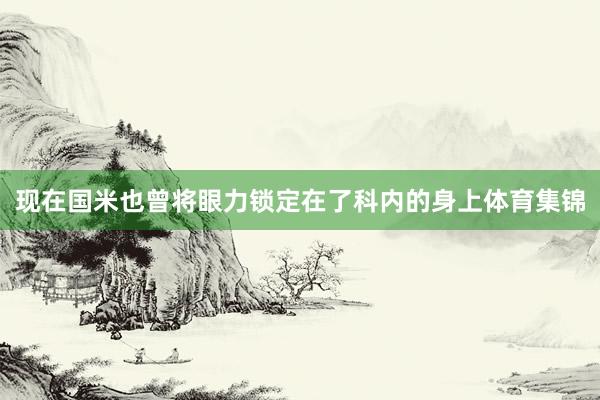 现在国米也曾将眼力锁定在了科内的身上体育集锦