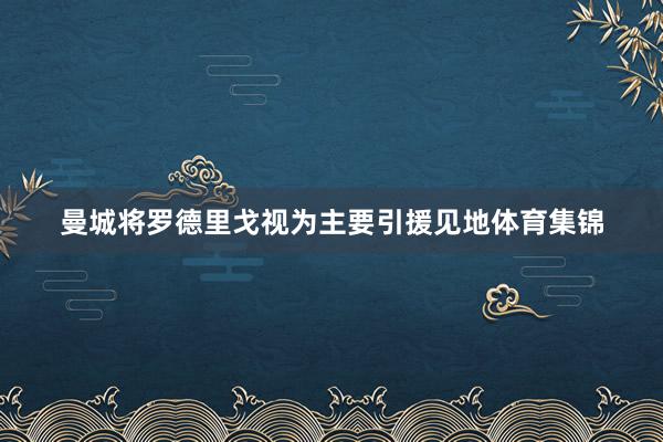 曼城将罗德里戈视为主要引援见地体育集锦