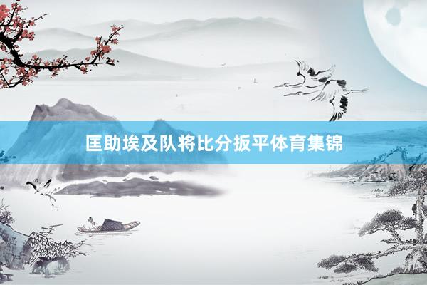匡助埃及队将比分扳平体育集锦