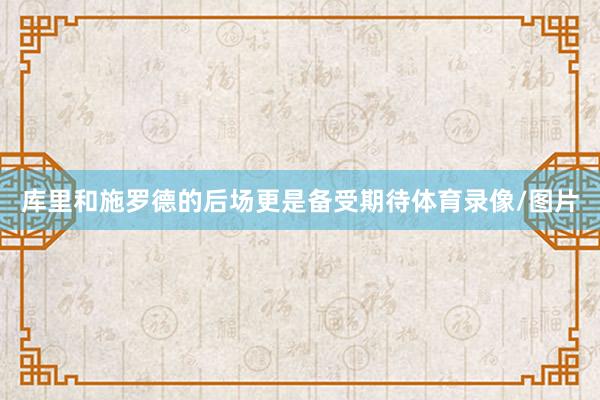库里和施罗德的后场更是备受期待体育录像/图片