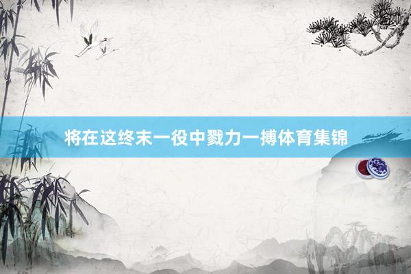 将在这终末一役中戮力一搏体育集锦