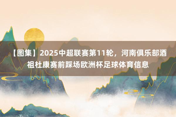 【图集】2025中超联赛第11轮，河南俱乐部酒祖杜康赛前踩场欧洲杯足球体育信息