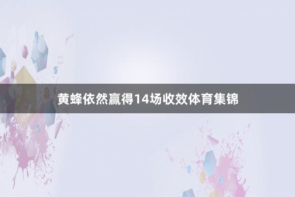 黄蜂依然赢得14场收效体育集锦